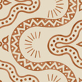 Pinball Wallpaper - Cinnamon - by Linwood