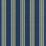 Pimlico Stripe Fabric - Indigo / Forest - by Morris