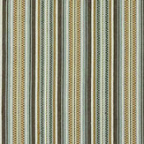 Woodford Stripe Fabric - Teal - by Morris