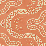 Pinball Wallpaper - Papaya - by Linwood