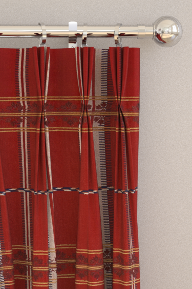 Cortinas Hanover Check - Rubia roja   - de Morris. Haz clic para obtener más detalles y una descripción.