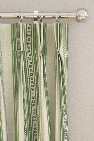 Dallington Stripe Curtains - Herball - by Morris. Click for more details and a description.