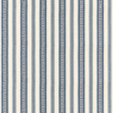 Dallington Stripe Fabric - Indigo - by Morris