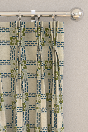 Rideaux Wisley Weave - Indigo / artichaut - Morris. Cliquez pour en savoir plus et lire la description.