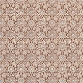 Indian Elephant Wallpaper - Chocolate / Blush - by Barneby Gates