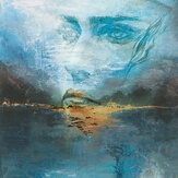 Mysterious Face Mural - Multi - by Galerie