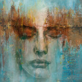 Artistic Face Mural - Multi - by Galerie