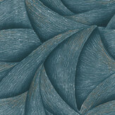 Horn Wallpaper - Aqua - by Galerie