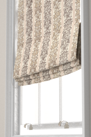 Oak & Blossom Weave Blind - Chestnut - by Morris. Click for more details and a description.