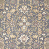 Wilton Warp Print Fabric - Indigo - by Morris