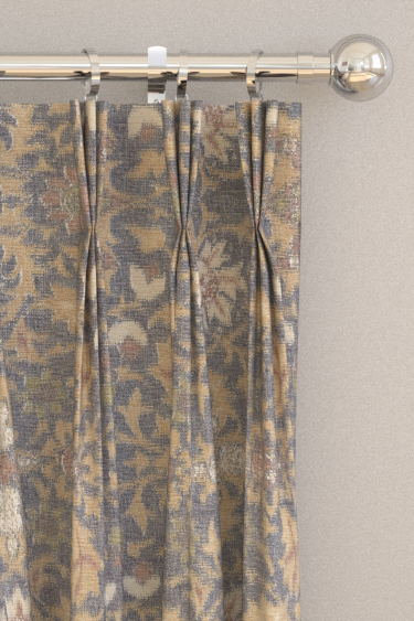 Rideaux Wilton Warp Print - Indigo - Morris. Cliquez pour en savoir plus et lire la description.