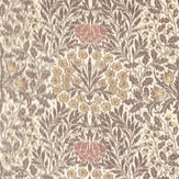 Tejido Daisy & Oak Warp Print - Castaña/prímula - de Morris
