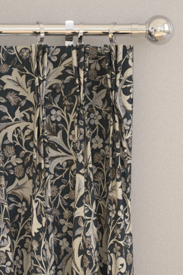 Clover & Vine Weave Curtains - Forest - by Morris. Click for more details and a description.