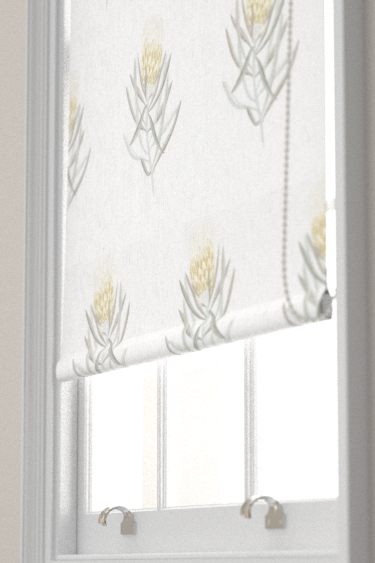Protea Flower Blind - Daffodil / Natural - by Sanderson. Click for more details and a description.