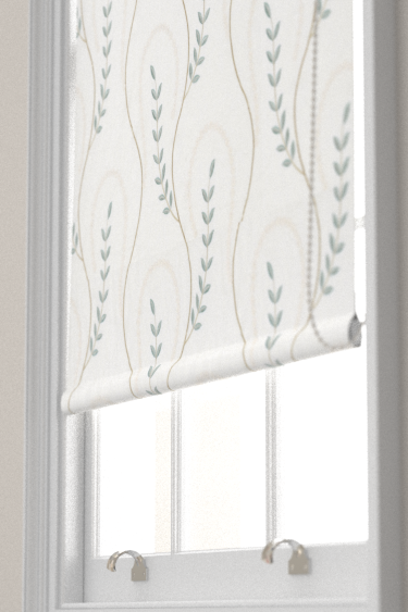 Store Chamomile Trail - Bleu sarcelle / vert - Sanderson. Cliquez pour en savoir plus et lire la description.