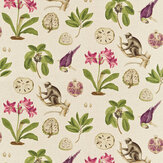 Capuchins Fabric - Boysenberry - by Sanderson