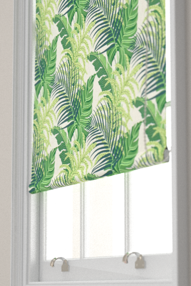 Manila Blind - Green / Ivory - by Sanderson. Click for more details and a description.