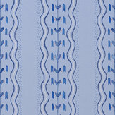 Hearty Wallpaper - Sky Blue - by Andrew Martin
