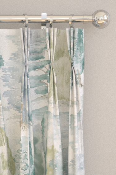 Waterperry Curtains - Mint - by Sanderson. Click for more details and a description.