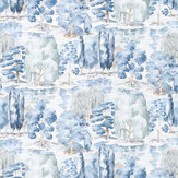 Waterperry Fabric - Indigo - by Sanderson