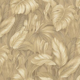Palm Leaves Wallpaper - Gold - by Today Interiors