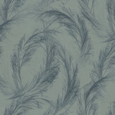Feather Grass Wallpaper - Slate - by Today Interiors