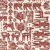 Twycross Fabric - Brick  - by Scion