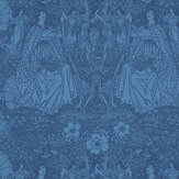 May Wallpaper - Blue - by Today Interiors