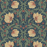 Pimpernel Wallpaper - Teal - by Today Interiors