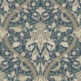 Kelmscott Wallpaper - Blue / Green - by Today Interiors