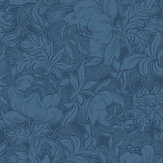 Peonies Wallpaper - Blue - by Today Interiors