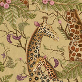 Papier peint Royal Giraffe - Doré - Cole & Son
