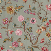 Lingmell Trail Wallpaper - Antique Green - by Laura Ashley