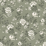 Bradenbury Trail Wallpaper - Antique Green - by Laura Ashley