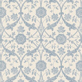 Endale Trellis Wallpaper - Newport Blue - by Laura Ashley
