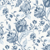 Adwick Trail Wallpaper - Dark Seaspray - by Laura Ashley