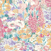 Everingham Meadow Wallpaper - Multi - by Laura Ashley