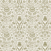 Ashstead Damask Wallpaper - Hedgerow - by Laura Ashley