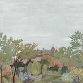 Castle Garden Mural - Sage Green - by Little Greene