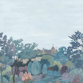 Castle Garden Mural - Tea with Florence - by Little Greene. Click for more details and a description.