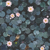 Lily Pads Mural - Hick's Blu - by Little Greene