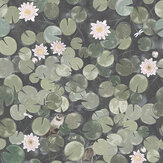 Revestimiento mural Lily Pads - Gris de Normandía - de Little Greene