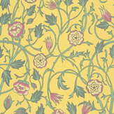 May's Tulip Wallpaper - Indian Yellow - by Little Greene