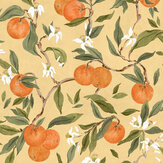 Naranjos Wallpaper - Ocre - by Coordonne. Click for more details and a description.
