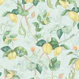 Papier peint Cupani - Aqua - Osborne & Little