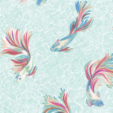 Papier peint Aquaria - Méditerranée / magenta - Osborne & Little