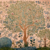 Varanasi Tree Mural - Peach - by Coordonne