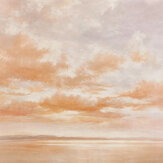 Cumulus Clouds Mural - Coral - by Coordonne