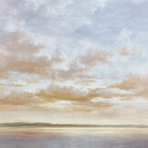 Cumulus Clouds Mural - Sapphire - by Coordonne