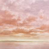Cumulus Clouds Mural - Peach - by Coordonne